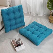 Floor Pillow Seating Cushions For Adults Set Of 2 Sitting Large Square Pillow Memory Foam 20 X 20 X 4 Inch Teal