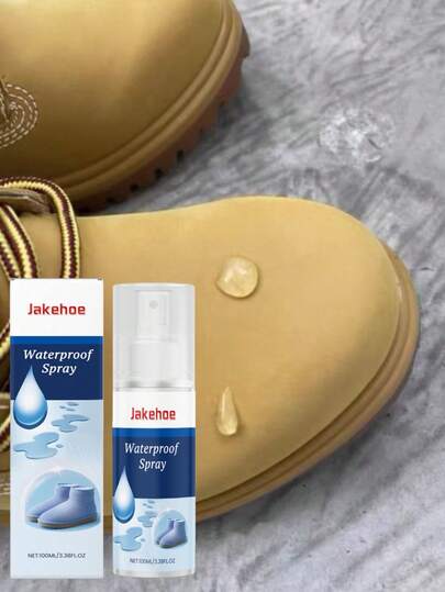 jakehoe Vattentät och fläckavvisande spray för stövlar, snöstövlar, tyger - Nano vattentät spray för hemmabruk (slumpmässig leverans av nya och gamla versioner)