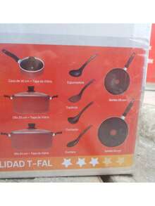 batería de cocina Tfal Xpert Chef 12 piezas, Fabricada con aluminio de alta durabilidad, asegura una distribución uniforme del calor, lo que resulta en cocciones precisas y eficientes - Rojo - Ver 4