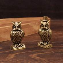 1/2PCs Owl Brass Ornament Handmade Boho Decor Creative Figurine Small Desk Decorations Unique Gift For Home Luxury Decor Home Decor