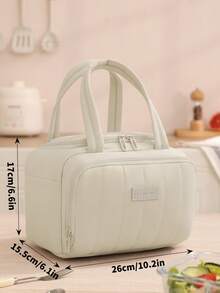 1 szt. Izolowana torba na lunch w kolorze dopaminy, odpowiednia dla uczniów i pracowników biurowych, słodka i miękka, duża pojemność, odpowiednia na pikniki, duża pojemność, wielokrotnego użytku torba na lunch z wodoodporną, przenośną konstrukcją, idealna do szkoły i biura - zachowaj świeżość i smak jedzenia, torba bento, niezbędne rzeczy do szkoły, torba podręczna, przenośna izolowana torba do przechowywania lunchboxów na zewnątrz, letnie torby na żywność na zewnątrz, piknik kuchenny