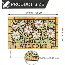 Door Mat Welcome Mat Front Door Mat Outdoor For Home Entrance Outdoor Mat For Outside Entry Way Doormat Entry Rugs Heavy Duty Non Slip Rubber Back Low Profile 17 X 30 Inch Dragonfly