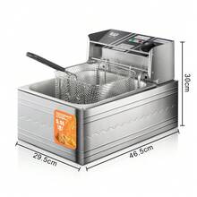 Freidora Sin Aceite 5.5L 1600W - Sistema de Cocción Saludable con Canasta Extraíble y Control Digital - Tipo de Enchufe A USA (110-127V) - Ver 4