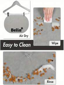 Personalisierte Hundenäpfe mit Namen - individuell gestaltbare Futter- und Wassernapfunterlage, strapazierfähige Gummi-Hundenäpfe, geeignet für Training, komfortables Design, ideales Geschenk, Haustier-Komfort-Accessoire, modisches Haustier-Accessoire, hochwertiges Material, Hundebesitzer - Grau - Übersicht 6