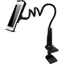 Long Arm Gooseneck Clip On Phone Stand Holder Universal Bracket Mount Clamp Fits All Phones Tablets For Versatile Use - 黑色 - 查看 1