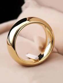 1 件时尚链环设计情侣戒指，时尚男士珠宝礼物，适合日常佩戴、派对、节日、生日 - 戒指 - 查看 10