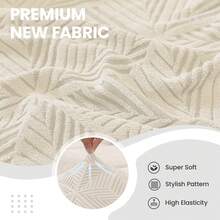YSTYLE Chair Covers With Backrest 2/4/6 Pieces, Stretch Chair Covers, Living Room Kitchen Chair Covers, Universal Cat Scratch-Resistant Chair Cover, Modern Stain-Resistant Chair Cover - Beige - View 5