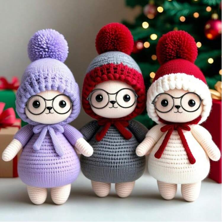 10 piezas de Minigafas, Adecuadas para Muñecas - Gafas de Metal, Se Pueden Usar para Manualidades DIY y Fotografía, Diversos Colores, Ideal para Artesanías, Decoraciones Creativas, Decoraciones de Fundas de Teléfono y Decoraciones Navideñas. - Multicolor - Ver 11