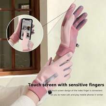 1 Đôi/Găng tay mùa đông cho nữ đi xe đạp, xe đạp, xe đạp, xe đạp giữ nhiệt, chống lạnh, chống gió, chống thấm nước, ấm áp, chạy bộ, trượt tuyết ngoài trời - Nhiều màu - Xem 3