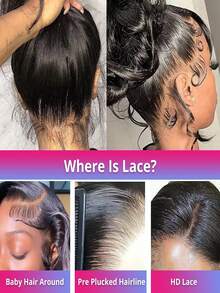 180% 密度波浪 360 全蕾丝真人发假发，带透气内网设计，高清蕾丝前假发，适合女士 - 优雅、自然外观、多种造型选择，蕾丝前假发