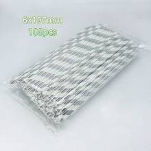 عبوة من 25/100 قش ورقي بسلسلة فضية، متوفر بأنماط مخططة/بشكل قلب، بقياس 6مم/0.23بوصة * 197مم/7.75بوصة، مناسب لمناسبات متنوعة مثل التجمعات العائلية والفعاليات والحفلات والأعراس واحتفالات الأعياد وغيرها. قش ورقي قابل للتخلص منه مفضل للمشروبات مثل الحليب والقهوة والعصير والكولا ومياه جوز الهند وغيرها، حفلة عيد الحب، ديكور المنزل، هدايا المنزل - فضي - مشاهدة 13