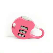 卡通迷你密码锁牢不可破的锌合金组合锁 - 3 位安全代码，轻松保护旅行行李和健身房 - 耐用、多功能且可靠 - 彩色 - 查看 13