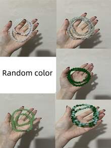 1/7/14 piezas/Set Collar ajustable con cuentas de cristal, adecuado para hombres y mujeres, joyería de mujer, adecuado para uso diario y regalo perfecto