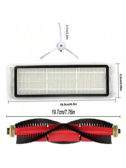 11 Pack Accessories Kit Roborock E2 E3 E4 E5 S5 S50 S51 S55 S6 S60 Pure Stofzuiger Cleaner, Includes Main Brushes, Side HEPA Filters, Cleaning Tool Xiaomi Robot 1S SDJQR01RR SDJQR02RR SDJQR03RR view 6