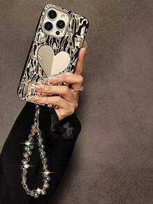 Stylish Crystal Chain Wristlet, High-Quality Short Wrist Strap For Women, Versatile For Travel, Shopping, Phone Case, Bag Accessory