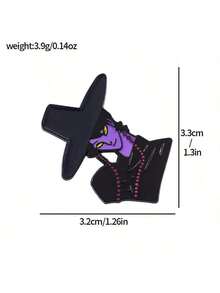 1pc New Badge, Cartoon Style Metal Badge Pendant, Emoticon, Pin, Brooch, DIY Button Craft - Multicolor - View 15