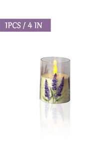 3 buc lumânări fără flacără în culoarea lavandă cu telecomandă și temporizator, lumânări pâlpâitoare din ceară naturală cu LED-uri violet lavandă, decor cu flacără caldă pentru casă, dormitor, nuntă, logodnă, Crăciun, Halloween, Ziua Îndrăgostiților, petrecere de companie