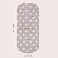 Baby Stroller Seat Cushion, All-Season Breathable, Anti-Slip And Warm, Universal Washable - Light Grey - View 5