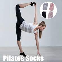 1/3/5/10双装女士瑜伽普拉提袜，硅胶防滑舞蹈运动袜，带抓地垫，适用于室内普拉提健身垫，适合瑜伽、普拉提、健身锻炼，是绝佳的圣诞礼物。 - 彩色 - 查看 6