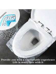 1/5/10pcs Thick Waterproof Toilet Seat Covers, Portable Bathroom Toilet Seat Cushion For Travel/Camping, PE Material Toilet Seat Pad, All-Season Toilet Cover, Waterproof Zipper Toilet Seat Pad - Multicolor - View 3