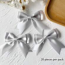 20pcs Double-Layer Handmade Bow DIY Headwear Hair Accessories Decorative Supplies, Macaron Bow Packaging Materials, Decorationbowknotnot Small Accessories, Ballet Style - Multicolor - View 17