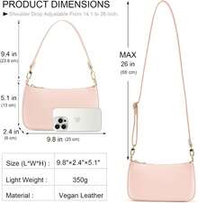 Bolso de hombro Mujer - Rosa - Ver 4