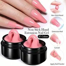 BORN PRETTY Nail Art Non-Sticky Extension Gel, Can Be Hand-Shaped For Glossy Nail Sculpting, Moldable UV Gel - trắng - Xem 5
