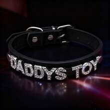 1pc Red & Black Sexy Lingerie Accessory Letter Choker, Gothic Style DIY Choker, Custom Adult Couple Sexy Tool, Party Club Jewelry Gift - Multicolor - View 11