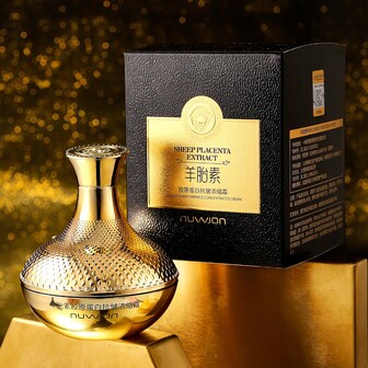 胎盘胶原蛋白抗皱面霜 - 紧致、丰盈、柔滑、提拉轮廓、保湿、改善粗糙，滋养晚霜，打造自然透亮肌肤