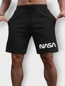 Kit 2 Bermudas Masculina Short Academia Moletom com Bolso Confortável Verão Esportes  Street Confortável P M G GG G1 G2 G3 Entrega Rápida - Preto-Cinza - Visão 4