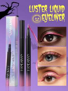 HANDAIYAN Waterproof, Smudge-Proof, Quick-Drying Metallic Colored Eyeliner Pencil, Long-Lasting Pearlescent Finish, Suitable For Halloween, Costume Parties, Christmas, Autumn/Winter Makeup - 01# - 查看 7