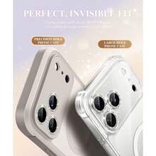 1 Set Camera Lens Protector Film For IPhone 17/16/15/14/13/12/11 Pro Max, [Anti-Drop] [Compatible With Phone Case] [Easy To Install] Camera Screen Protective Film Accessories - Silver - View 6