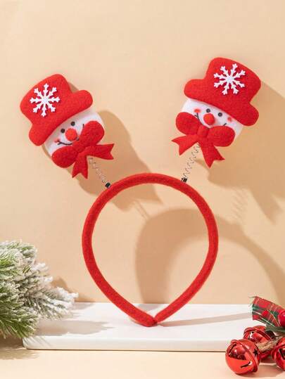 1pc Christmas Santa Claus Elegant Polyester Fiber Headband