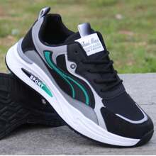 Men's Breathable Non-Slip Sports Shoes, Fashionable Casual Sneakers, Soft Sole, Odor-Resistant, Durable, Suitable For Outdoor Travel