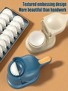 1pc 2-In-1 Dumpling Skin Maker, Creative Dumpling Making Tool, Diy Dumpling Machine, Manual Dumpling Machine, Dough Press Machine, Kitchen Gadget