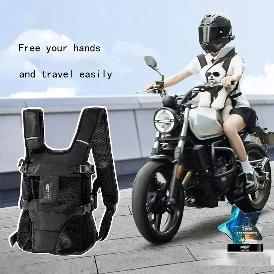 ARC ARCE Mochila para mascotas, transportín portátil para gatos, mochila delantera para transportar perros y gatos