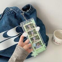 Transparent Angel Wings Acrylic 4-Frame Card Holder, 4-Grid Acrylic Idol Fandom Hanging Accessory - Multicolor - View 9