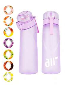 1pc Water Bottle With Fragrance Capsule, Contains 1 Random Scented Capsule, 0 Sugar 0 Calorie, With Straw, Suitable For Outdoor Sports, Leak-Proof Design, Applicable For Gym, Running, Sports Etc. - (Fragrance Capsule Only Improves Olfaction, Does Not Change Taste) Will Not Change The Taste Of Water, Only Makes The Water Smell More Fragrant. - Multicolor - View 11