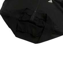 Adidas Men's/Women's Unisex Knit Fleece-Lined Hooded Jacket, ADI BB FZ HOODY, Loose Fit, Polyester Fabric, Black, KB3064 - Black - View 6
