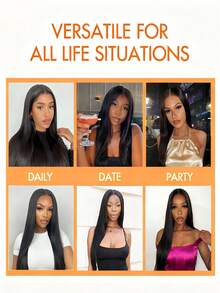 Yaki Straight Seamless Clip Ins 7pcs Per Set Seamless PU Clip In Hair Extensions Real Human Hair Invisible PU Skin Weft Light Yaki Clip Ins 100% Unprocessed Human Hair Extensions