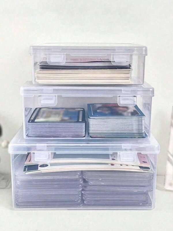 1pc Transparent Flip-Top Makeup Sponge Holder With Clasp, Portable Makeup Powder Compact Display Stand, Stackable Makeup Organizer Box For Cosmetic Storage And Display