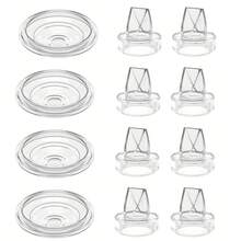 12Pcs Duckbill Valve Silicone Diaphragm, Compatible With Momcozy S9 Pro / S12 Pro / S9 / S12Breastpump, Electric Breast Pump Replacement Parts Accessories - Multicolor - View 9