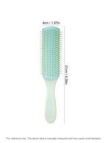 salon fashion 1 Stück minimalistischer einfarbiger komfortabler 9-reihiger Haarkamm, Haarbürste, Slick-Back-Bürste, Stylingbürste, Lockenbürste, Kantenbürste, Haarkamm, Haarbürste, Haarbürstenset, Kamm, Locken Kamm, Entwirrbürste, Haarbürste für Frauen, Haar, Reise, Haarpflege, Haarwerkzeuge, Harzeug, Friseur, Friseurzubehör, Friseursalon, Friseurausrüstung