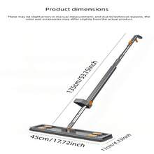 [Bộ sản phẩm] Cây lau nhà phun sương + Nhiều dụng cụ vệ sinh, Tay cầm bằng thép không gỉ bền chắc, Miếng lau rộng hơn, Lau khô và ướt đa năng, Không bám tóc, Cây lau phẳng, Lau rảnh tay, Tay cầm liền khối với vòi phun. Khử trùng, diệt khuẩn, khử mùi, làm sạch, giữ gìn không để lại vết nước. Dụng cụ vệ sinh gia đình, dụng cụ vệ sinh nhà bếp. Thích hợp cho sàn nhà, gạch, đá cẩm thạch, tấm ốp tường. Quà tặng ngày lễ - Nhiều màu - Xem 21