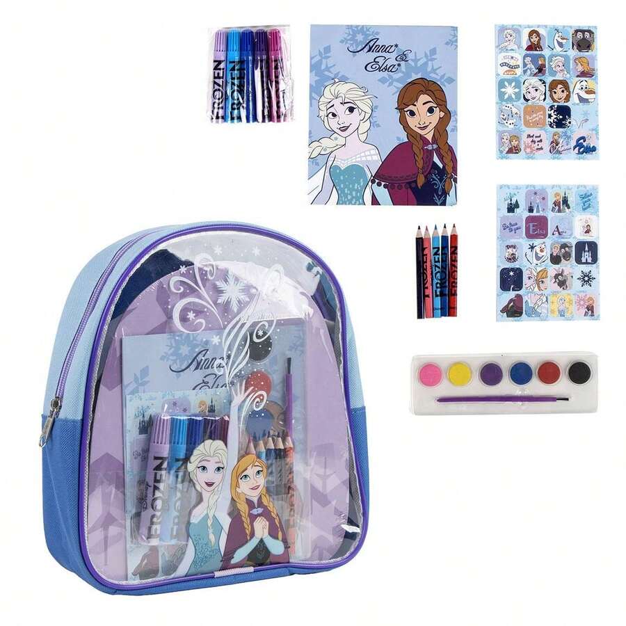 Disney CERDÁ LIFE'S LITTLE MOMENTS Colorable Stationery Set With Frozen Backpack - Multicolor - View 1