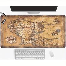 Alfombrilla de ratón grande con mapa de la Tierra Media - Almohadilla de escritorio ultra suave, base de goma, diseño con temática de Halloween, adecuada para oficina y configuración de computadora doméstica, diseño de fantasía, alfombrilla de ratón, alfombrilla de escritorio, alfombrilla de ratón linda, tapete de escritorio de computadora, alfombrilla de ratón grande, almohadilla para teclado, alfombrilla de ratón para juegos, almohadilla de escritorio grande, tapete de escritorio, accesorio de estación de trabajo, textura suave, base - Multicolor - Ver 11