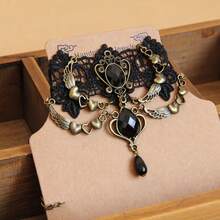 1 pieza Collar colgante de encaje elegante y vintage de moda