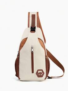 男士撞色胸包，适合健身锻炼、日常通勤、周末短途旅行，休闲运动斜挎包，可调节肩带，韩版时尚小包，热销单肩包，大容量收纳，新款男士胸包，解放双手设计，街头运动风爱好者的理想之选。 - 彩色 - 查看 12