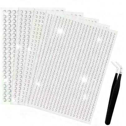 1片/2片装，多种尺寸白色水钻贴纸，适用于美甲装饰、面部装饰、节日装饰、身体贴纸等，用途广泛。可用作节日礼物。适合婚礼、母亲节、海滩、节日场合，是送给女性、母亲、老师、朋友和伴娘的完美礼物，简约美丽，时尚优雅。