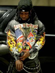 2025 New American High-Street Hoodie, Y2K Hip-Hop Rock Zip-Up Thickened Unisex Streetwear - JZWY307-1 - Xem 4